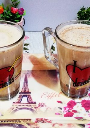 صورة لوصفة مشروب القرفه باللبن من مشروبات الشتاء اللذيذه