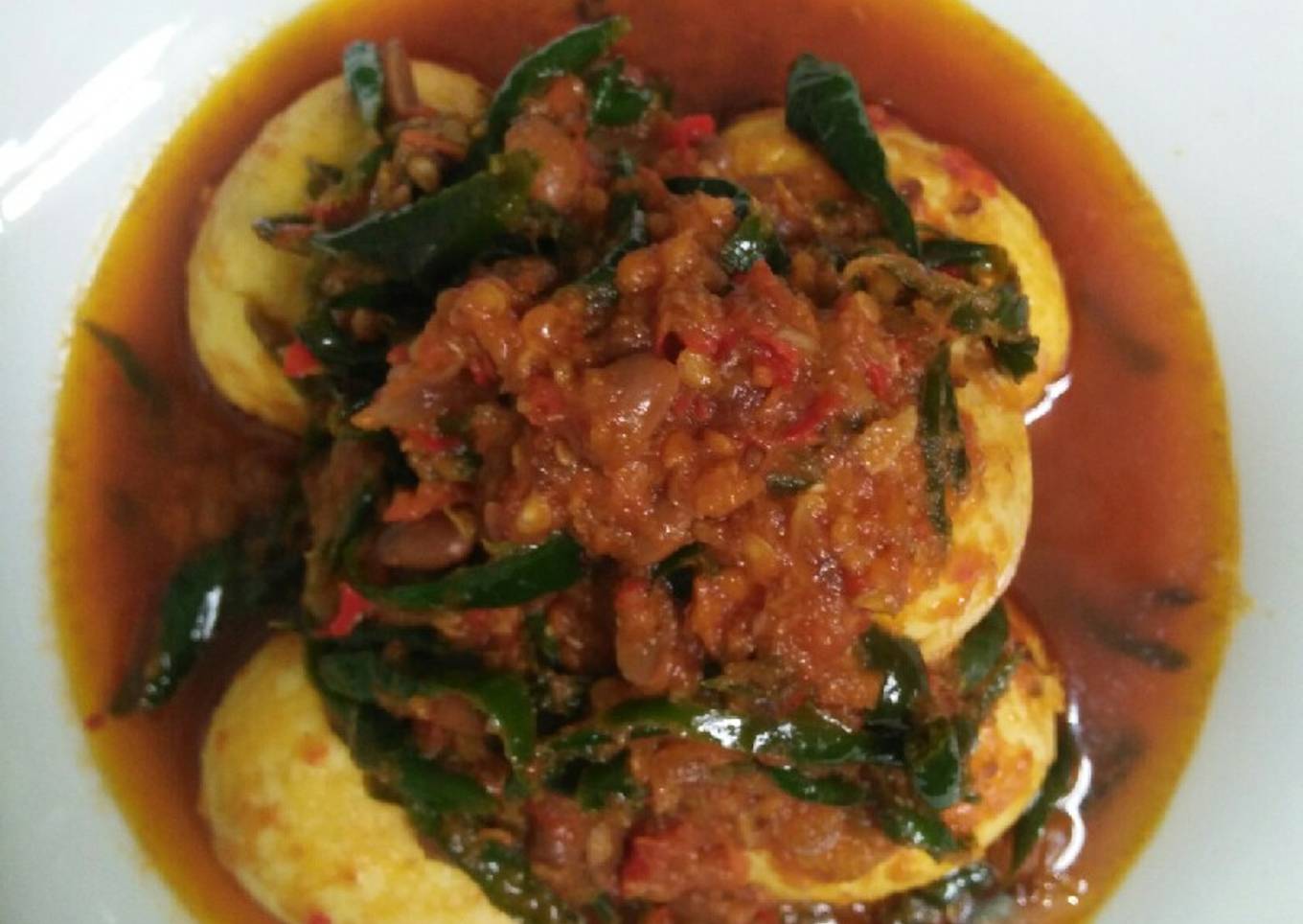 19. Balado Taucho Telur Ayam Praktis untuk Yg Sibuk