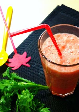 Hình của món Sinh tố Bưởi đỏ.