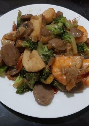 Foto resep Brokoli udang saus tiram