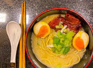 Foto resep Ramen jepang with bacon super mudah (non halal)