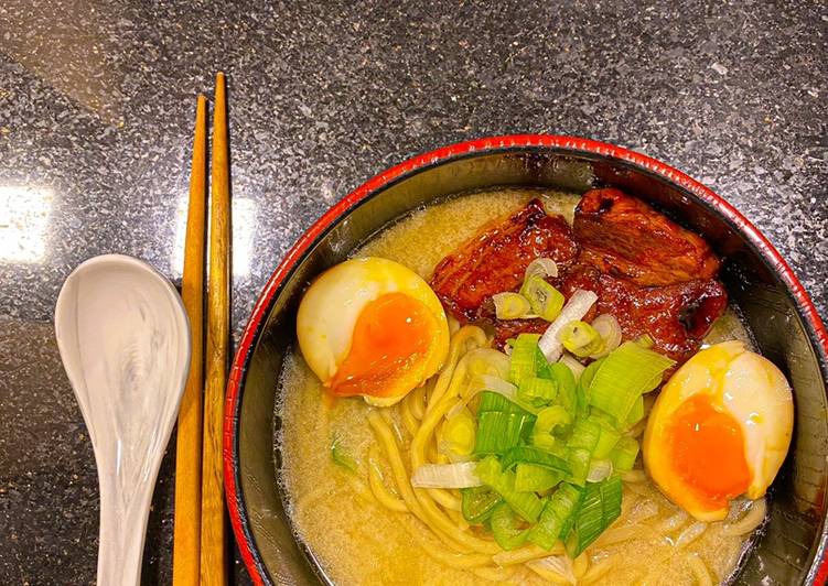 Resep Ramen jepang with bacon super mudah (non halal) yang Lezat Sekali