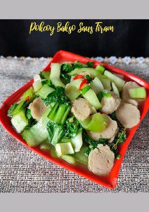Foto resep Pokcoy Bakso Saus Tiram