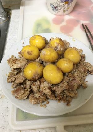 Hình của món Trứng non xào tỏi.