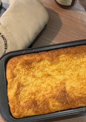 Foto resep Almond Cheese Pound Cake #keto