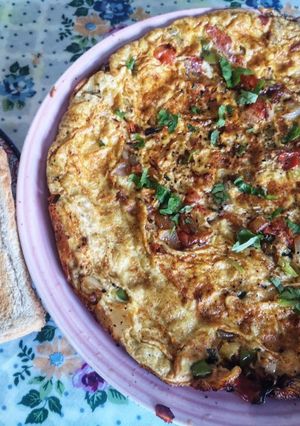 A picture of Pakistani Omlette.