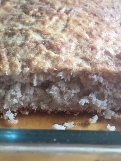 Una foto de Queque/budín de plátano/banana sin huevos ni leche