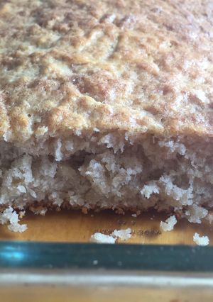 Una foto de Queque/budín de plátano/banana sin huevos ni leche