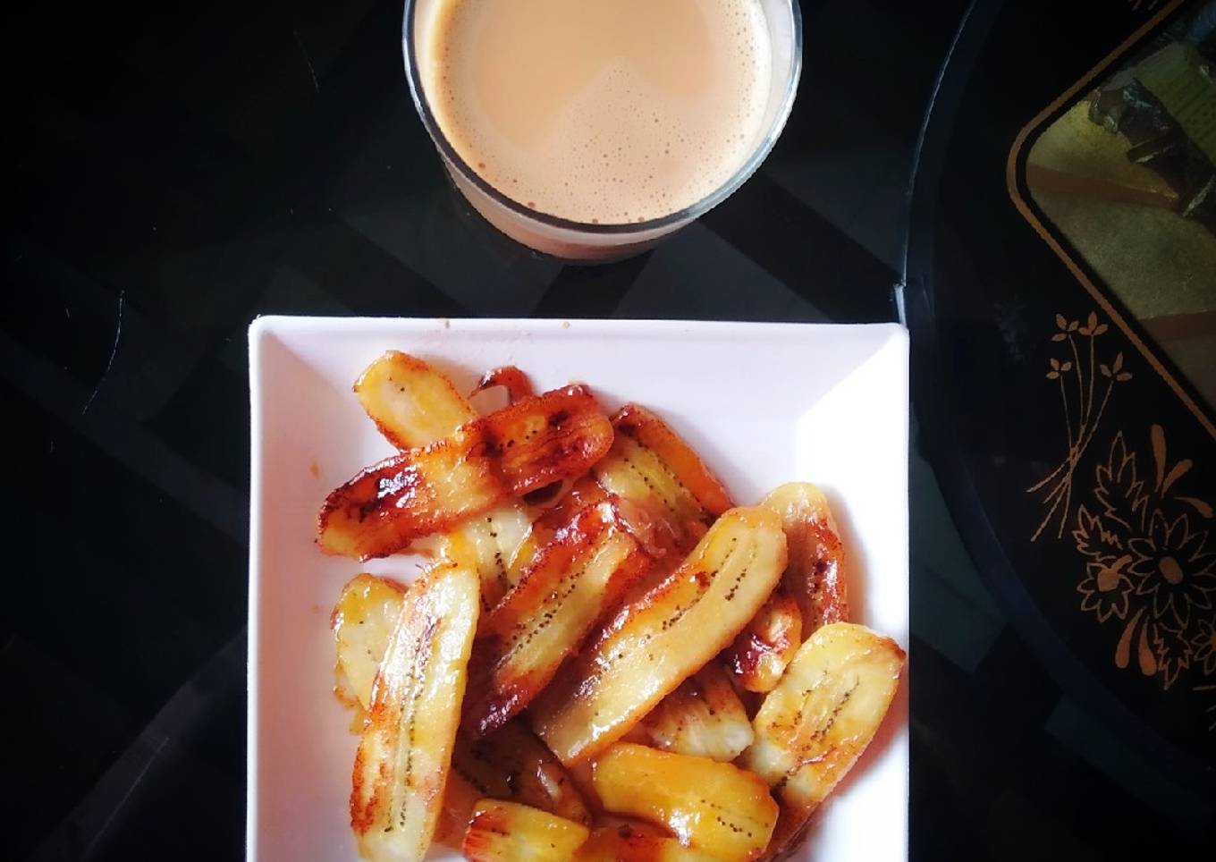 Caramelized banana