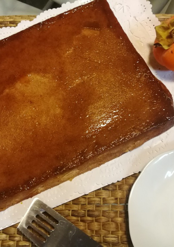 Una foto de Flan de caqui 🌱vegetariana