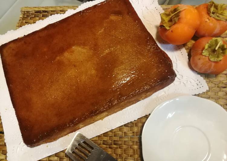 Flan de caqui 🌱vegetariana