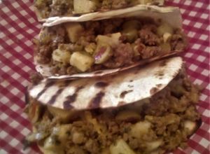 Una foto de Tacos de Carne Molida