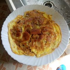 Chapatti mayai A picture of Chapatti mayai.