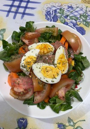 Una foto de Ensalada de canónigos