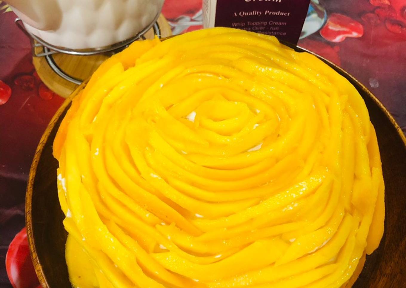 Rose Mango cake