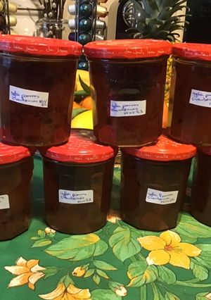 Une photo de Gelée de pommes aux cranberries (recette anti gaspi)