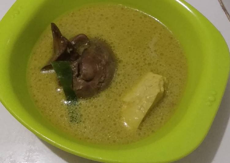 Bagaimana Membuat Mpasi 1+ ati masak soto gurih Yang Menggugah Selera