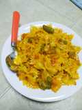 Farfalle with veggies