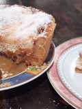 Tarta de ricota y dulce de leche