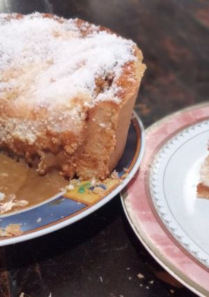 Una foto de Tarta de ricota y dulce de leche