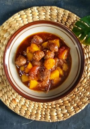 Foto resep Semur Bola Daging
