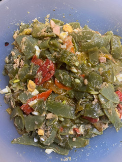 Una foto de Ensalada de judías verdes