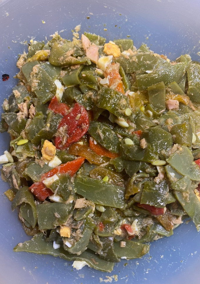 Una foto de Ensalada de judías verdes