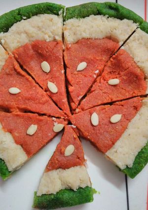 A picture of Watermelon barfi | How to make Watermelon barfi.