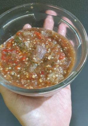 Foto resep Sambal terong viral