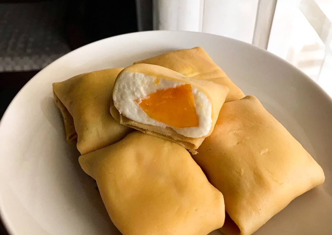 Hong Kong style Mango Pancake (Pancake Mangga)