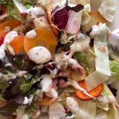 A picture of Raspberry and Tuna Fish Salad.