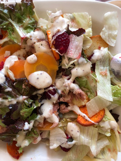A picture of Raspberry and Tuna Fish Salad.