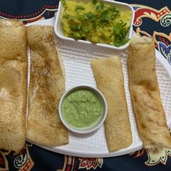Rava Dosa A picture of Rava Dosa.