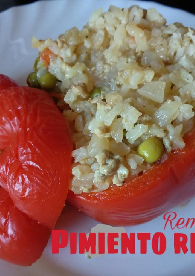 Una foto de Pimiento relleno en olla lenta