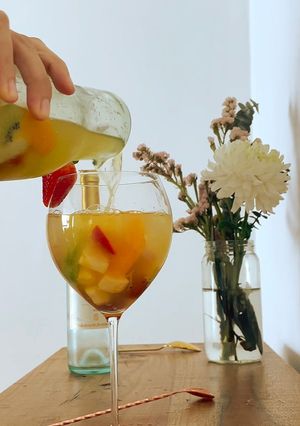 Una foto de Clericot blanco en jarra