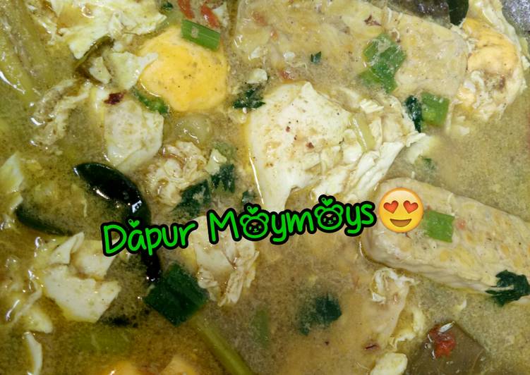 Opor Tempe telur rasa soto