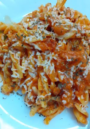 A picture of Red Sauce Pasta.