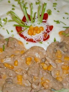 Tejszínes-kukoricás sertéscomb🌽 recept fotója