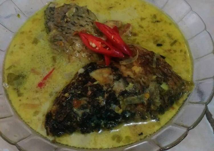 Resep ikan mas kuah santan warisan mamah yang Enak Banget
