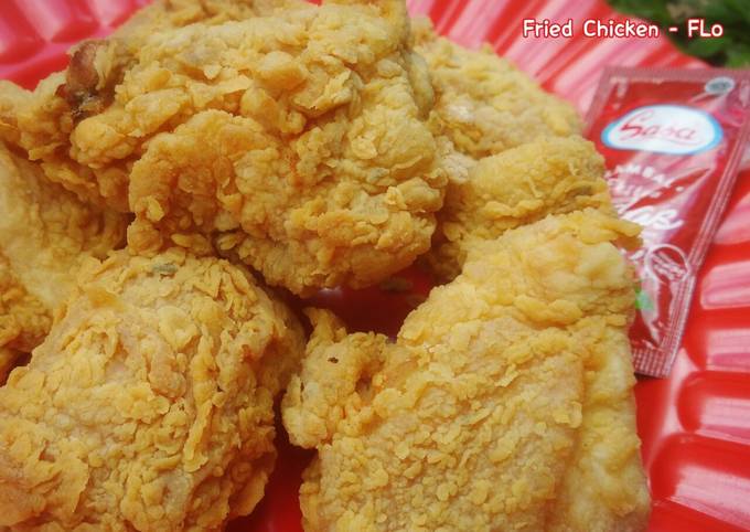 🐤 Fried Chicken (Ayam Goreng Tepung) Renyah Mudah Super Simple - FLo