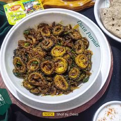 Karela Pyaz Ki Sabji (Bittergourd Onion Sabzi) A picture of Karela Pyaz Ki Sabji (Bittergourd Onion Sabzi).