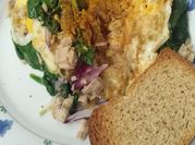 Una foto de omelette proteico