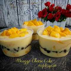 A picture of Manggo cheese cake.