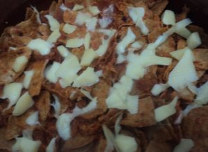 Una foto de Chilaquiles mexicabos al chipotle