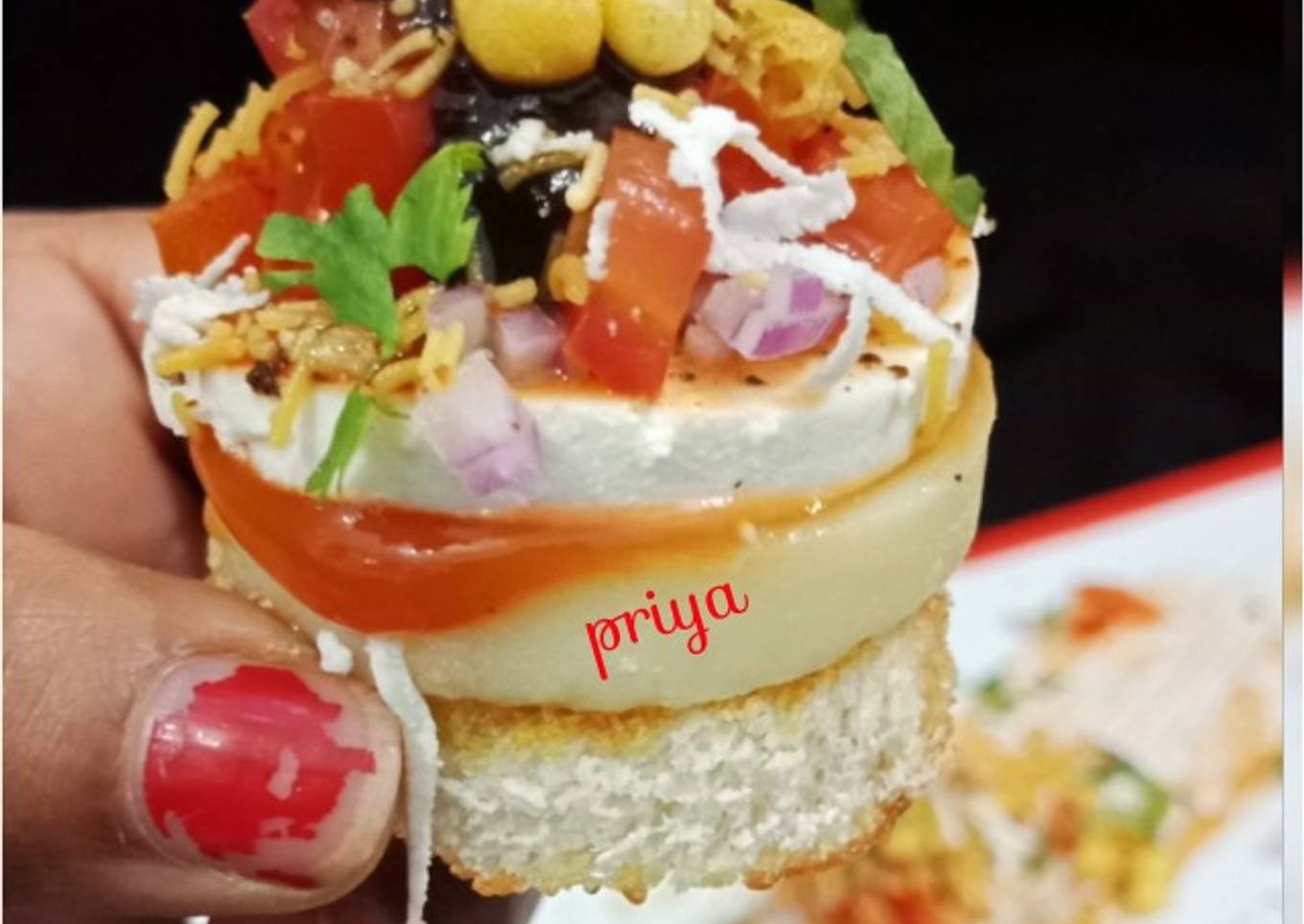 Bread Sev Puri Chaat