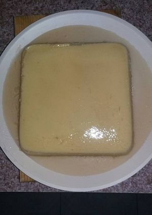 Una foto de Flan de coco