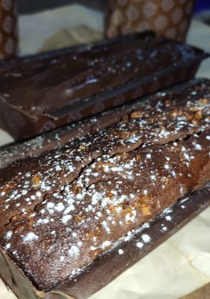 Una foto de Rico budín de chocolate y naranjas