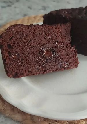Una foto de Brownie Fit de chocolate