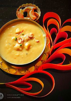 A picture of Payasam(coconut).