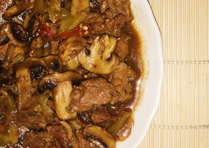 Mudah Banget Membuat Resep Tumis Daging Jamur Champignon